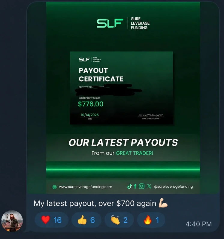 Payout Certificate $776
