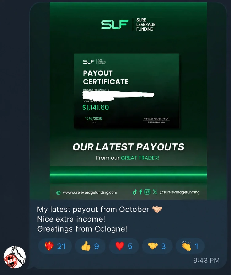 Payout Certificate $1,141