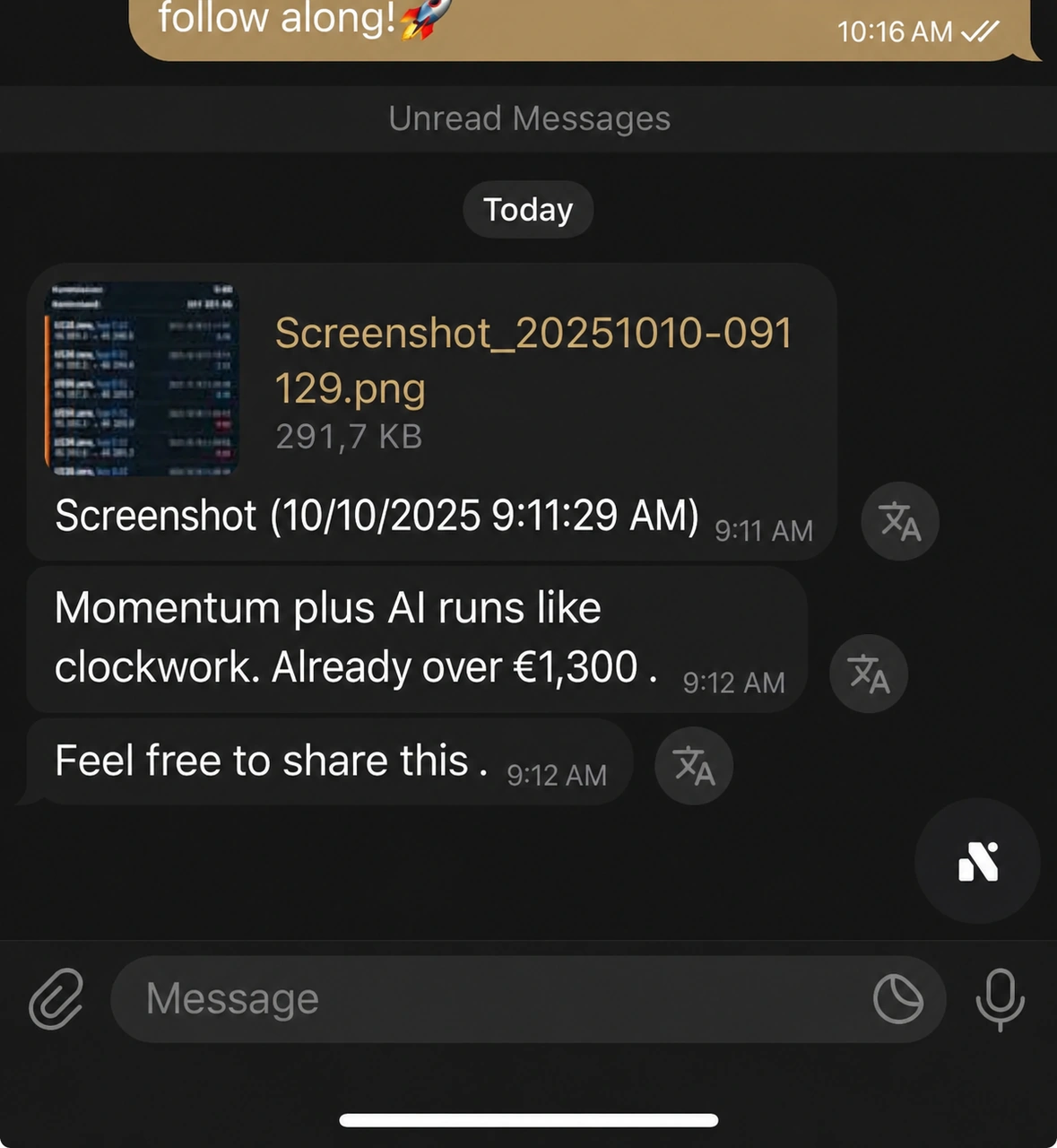 Community feedback on the AI
